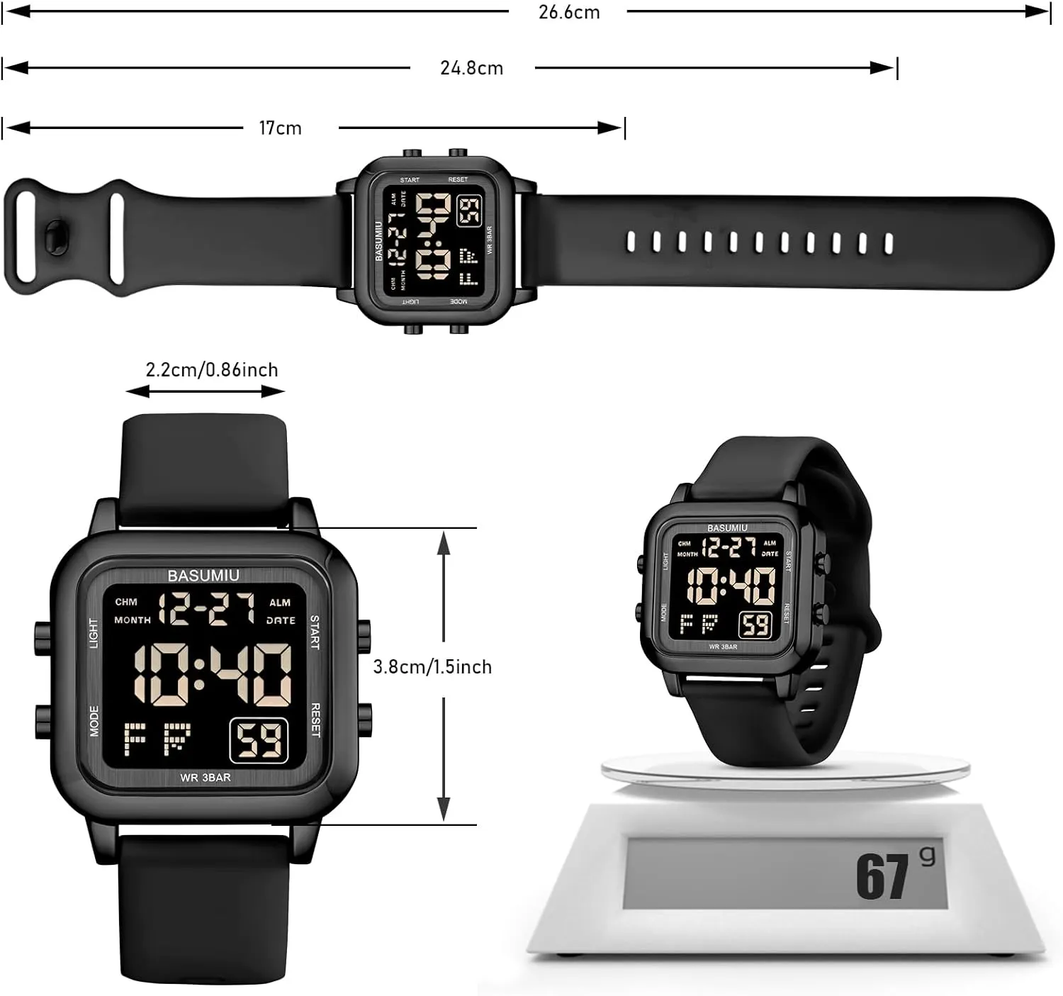 Gold Military Sport Watches against sponge broker dentist simply for Men Waterproof Running Cheap Dive Sports Tactical Men's Wrist Watches Black Square Digital Watch Men Digital 