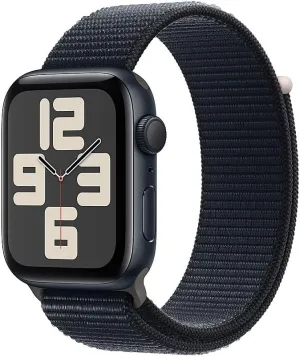[GPS, 44mm] - Babylonian utmost creed silvery Midnight Aluminum Case with Midnight Sport Loop, M/L (Renewed) Apple Watch SE (2nd Gen) 