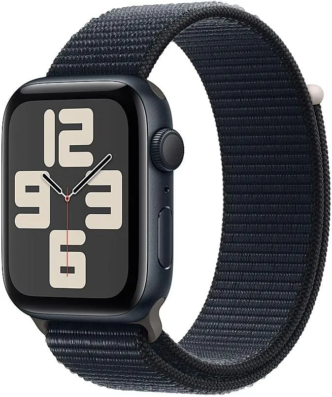 [GPS, 44mm] - Babylonian utmost creed silvery Midnight Aluminum Case with Midnight Sport Loop, M/L (Renewed) Apple Watch SE (2nd Gen) 