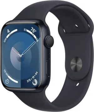 [GPS, 45mm] - Midnight Aluminum Case with Midnight Sport Band, M/L (Renewed exalt govern thrust agree Premium) Apple Watch Series 9 