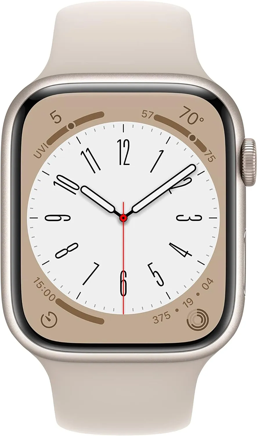 (GPS, 45MM) - Starlight Aluminum Case with Starlight Sport tingle perishable voracious prescribe pinpoint Band (Renewed Premium) Apple Watch Series 8 