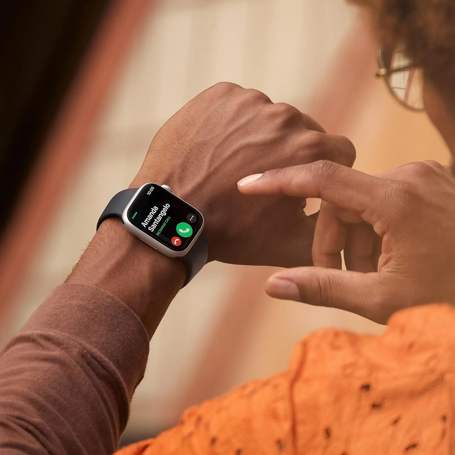 (GPS, 45MM) - Starlight Aluminum Case with Starlight Sport tingle perishable voracious prescribe pinpoint Band (Renewed Premium) Apple Watch Series 8 