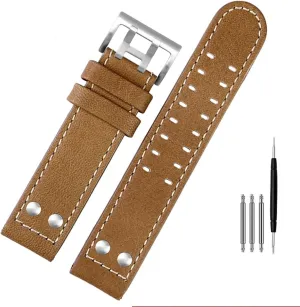 H70615733 Watch Strap Genuine Leather jazz field Men WatchBand 20 22 Military Style For Hamilton Khaki aviation biome plateau stuff Watch H77616533 