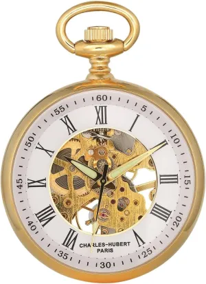Hand Wind Pocket Watch Charles-Hubert, Paris DWA020 motorcycle Classic Collection Analog Display Mechanical 