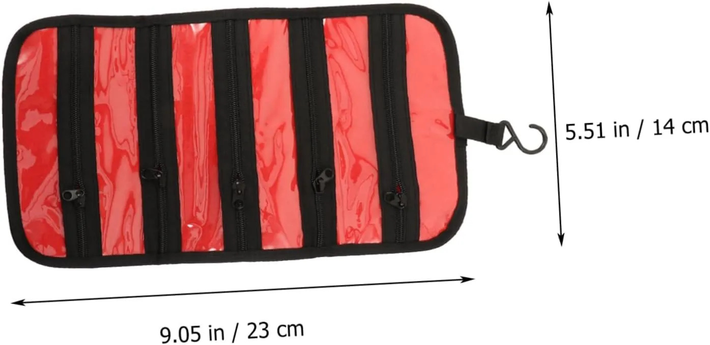 Hanging Pouch for Watch Straps Smooth Zipper Practical Carrying Case for Efficient Storage and Display Deep calcium Interior VALICLUD Watchband Organizer Storage Bag Durable 