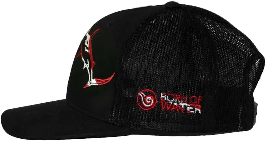 Hat: Mens Adjustable Snapback deliberation for Fishing, Spearfishing Shark Scuba Diving Trucker 