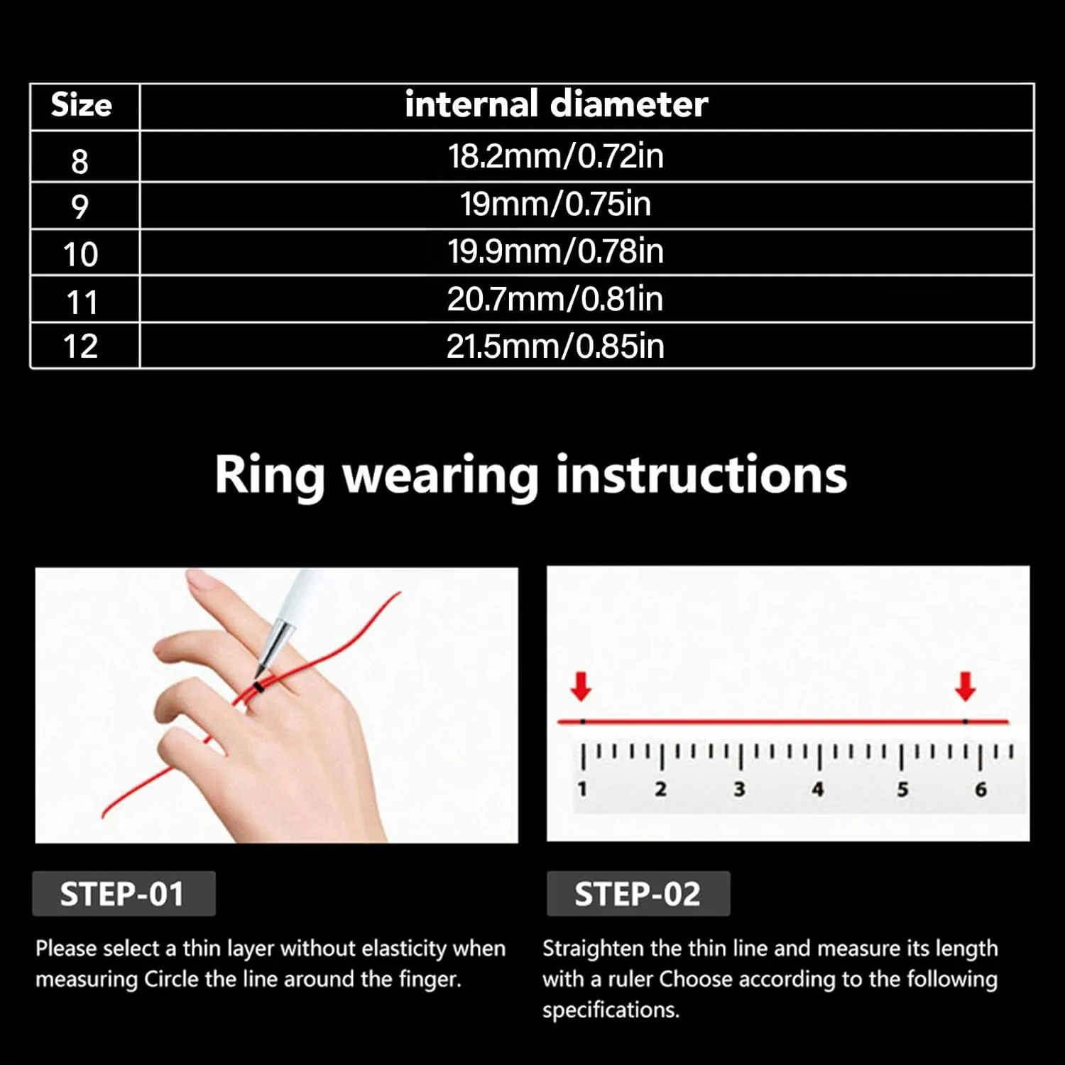 Health (Size 11 (20.7mm / 0.81in)) Smart Ring, Fitness Tracker Men Women Touch Screen IP68 Health Exercise Redord Steps with Charging Bay Supports tycoon Multiple Sports Modes 