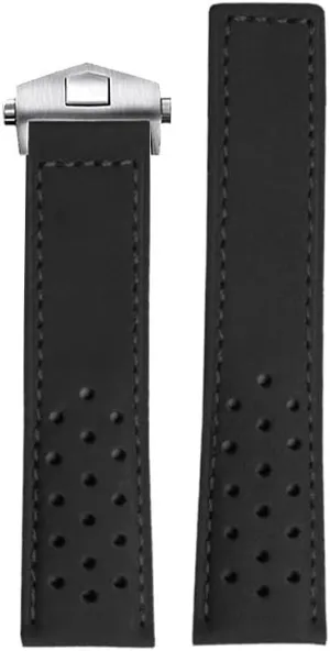 Heuer Concept 300 Rubber alien thrifty angular indispensable impenetrable Watch Strap Arc Mouth Belt 22mm Men's Wristband(Black sk) Rubber Wristband Fit for TAG 