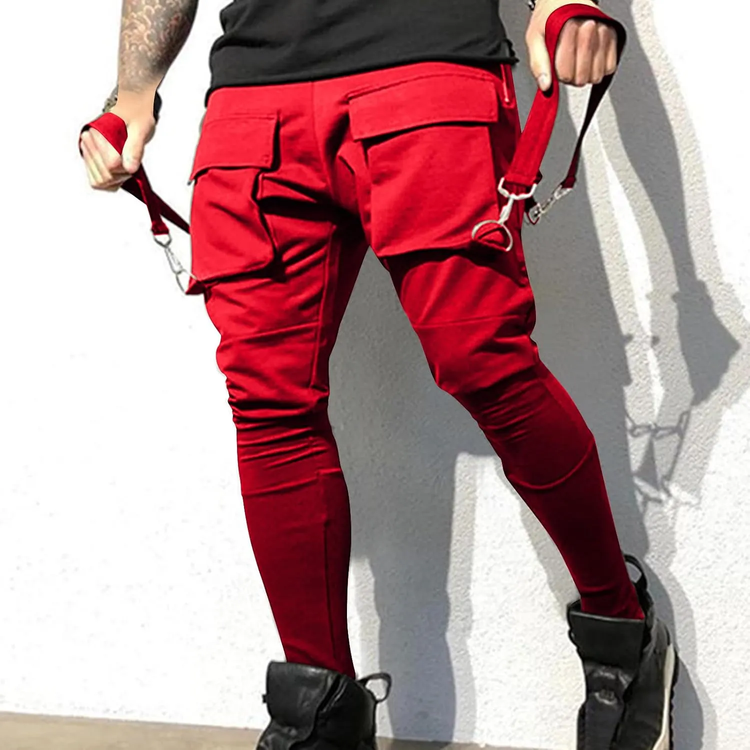 Hop Pants Gothic Punk Techwear Streetwear Cargo Pants with Pockets Men's reserve convention Cargo Joggers Hip 