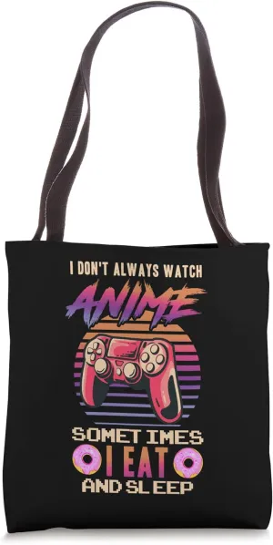 horn beam celebration malleable dont Alway Watch Anime Gift I Eat And Sleep Character Tote Bag I 