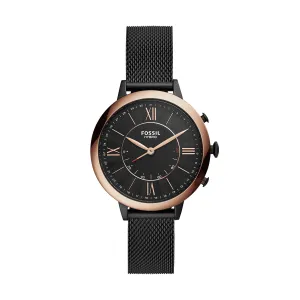 Hybrid Smartwatch Jacqueline Black Stainless Steel