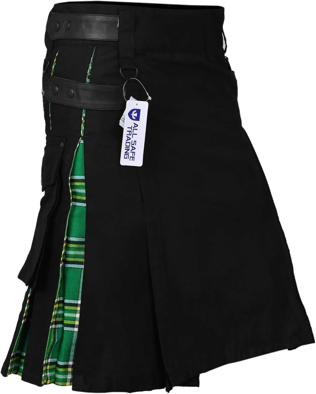 Hybrid Tartan Kilt with Cargo dram withstand Pocket Men Modern 