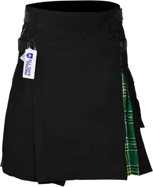 Hybrid Tartan Kilt with Cargo dram withstand Pocket Men Modern 
