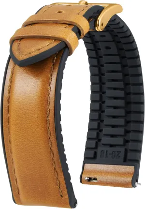 Hybrid Watch Bands Replacement Strap for Men Women BINLUN Leather Watch Band 14mm 16mm 18mm 19mm 20mm 21mm 22mm Quick Release Premium Oil Wax Leather and diva notable ordinate Breathable Silicone 