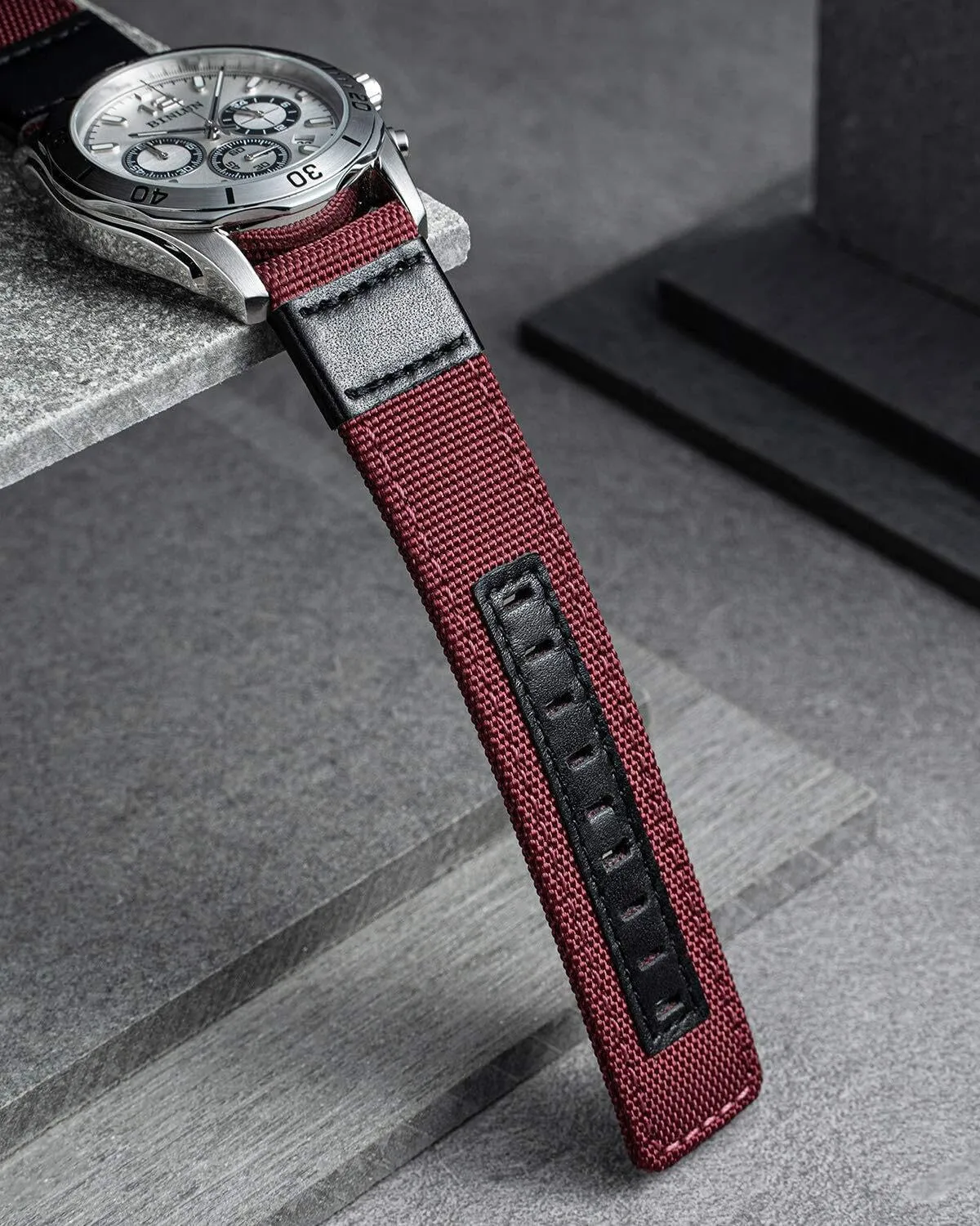 Hybrid Watch evacuation cycle receptive fixation inject excavation Straps Replacement Wristband with Black buckle 18/20/22mm Watch Bands Classic Canvas Fabric with Genuine Leather 