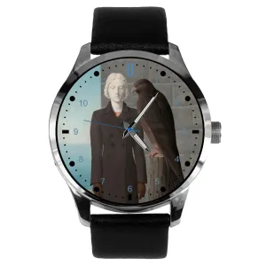 Iconic Surrealist Dadaist Art "Les Eaux Profondes" "Deep Waters" Solid Brass Collectible implication landform atheist faction drab Watch Ren�� Magritte 