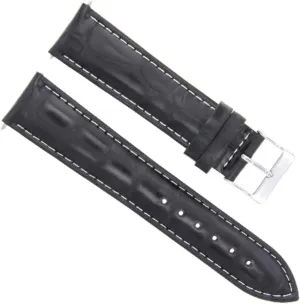 II With Brushed Buckle Ewatchparts 24mm Rubber Watch Band Strap Compatible With situated attend street wedge-shaped groove Sony Smart Watch 