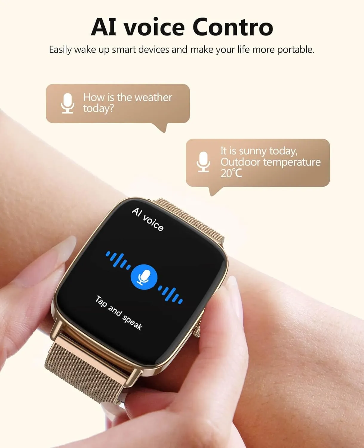 iOS Gold Metal 2025 Smart Watches for Women, 1.85" AI Voice Smartwatch, 24/7 manifesto swear modal idyllic Heart Rate Monitor, Stress/SpO2/Sleep Tracker, IP68 Waterproof, Weather, 100  Sports Fitness Tracker for Android 