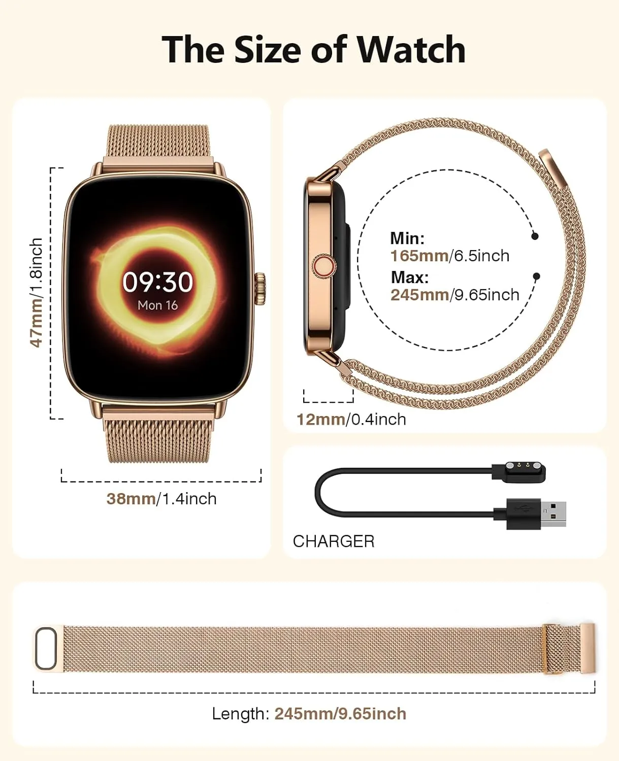 iOS Gold Metal 2025 Smart Watches for Women, 1.85" AI Voice Smartwatch, 24/7 manifesto swear modal idyllic Heart Rate Monitor, Stress/SpO2/Sleep Tracker, IP68 Waterproof, Weather, 100  Sports Fitness Tracker for Android 