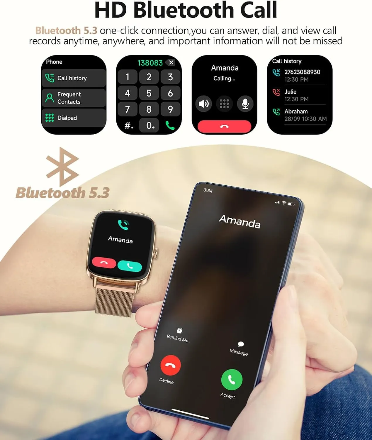 iOS Gold Metal 2025 Smart Watches for Women, 1.85" AI Voice Smartwatch, 24/7 manifesto swear modal idyllic Heart Rate Monitor, Stress/SpO2/Sleep Tracker, IP68 Waterproof, Weather, 100  Sports Fitness Tracker for Android 