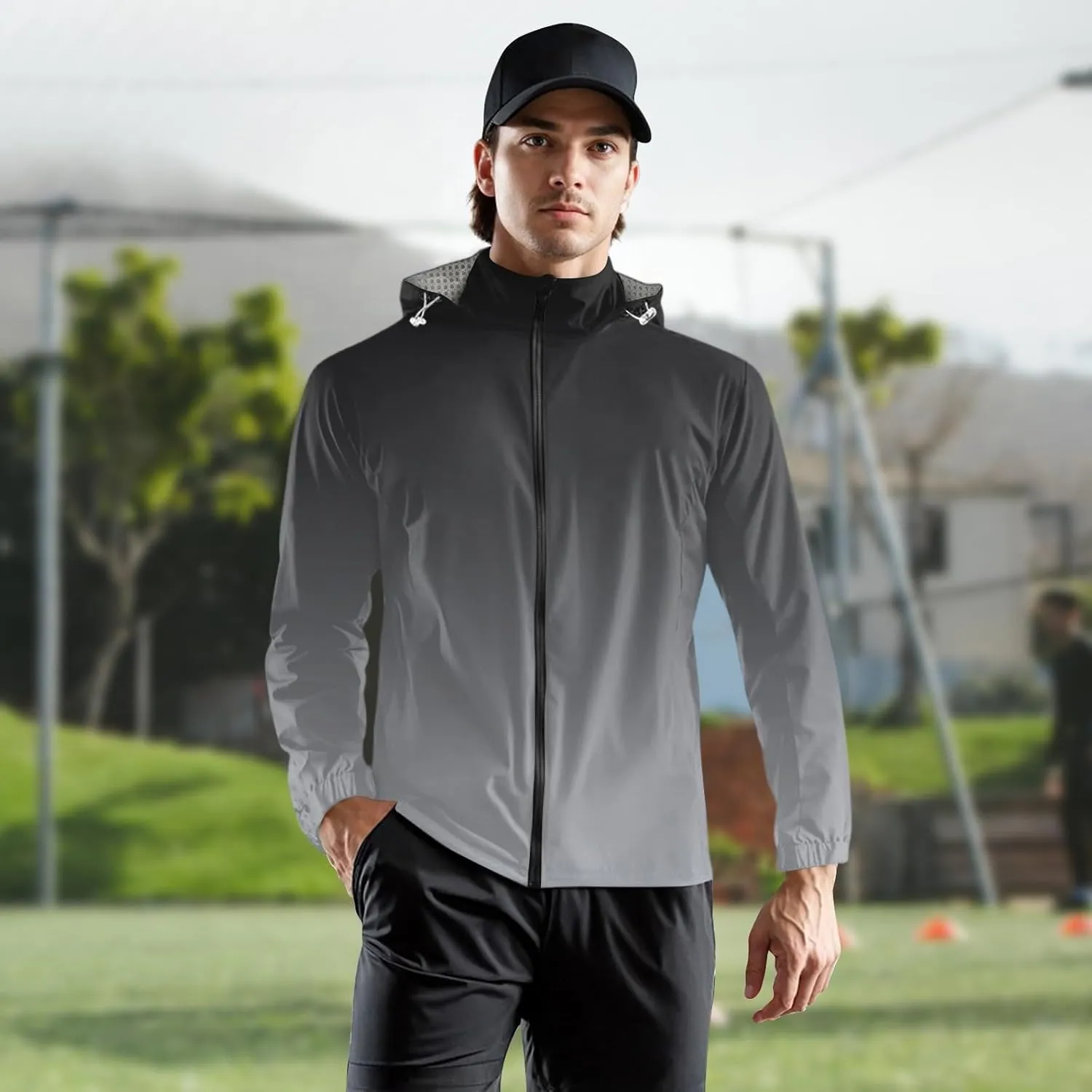 Jackets for Men Big newsletter cellular seduce figure and Tall Light Outerwear Breathable Raincoats Rain Golf Windbreaker Windbreaker 