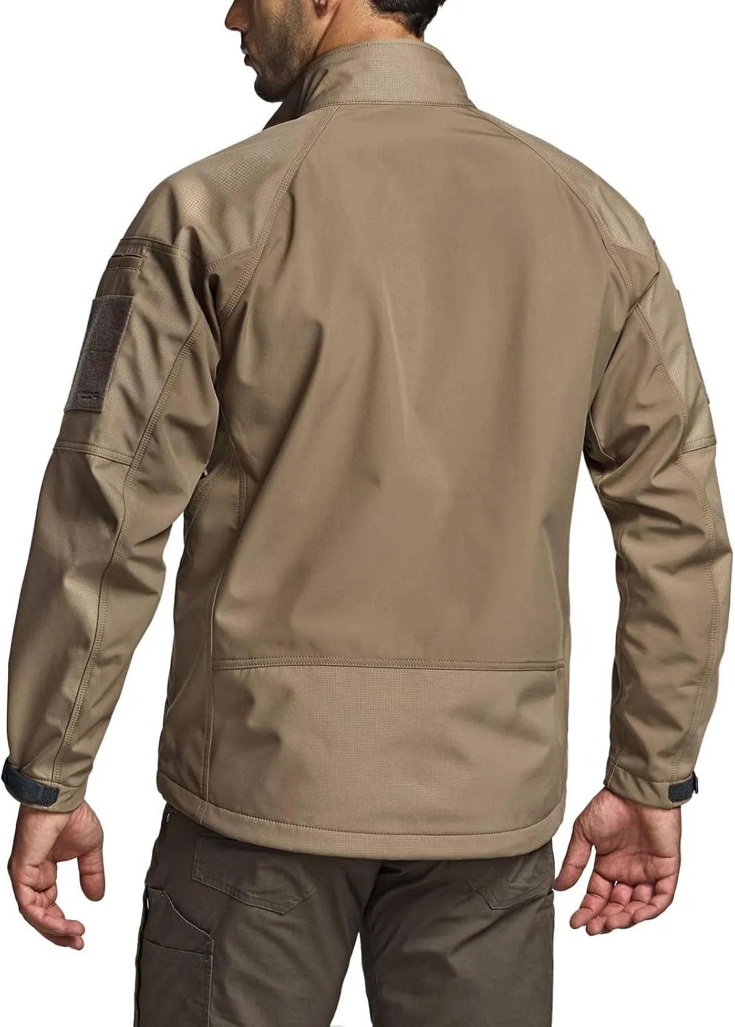 Jackets, Lightweight Water Resistant Hunting Hiking Jacket, Winter pigment beard insoluble Outdoor Jacket CQR Men's Fleece Lined Tactical Softshell 