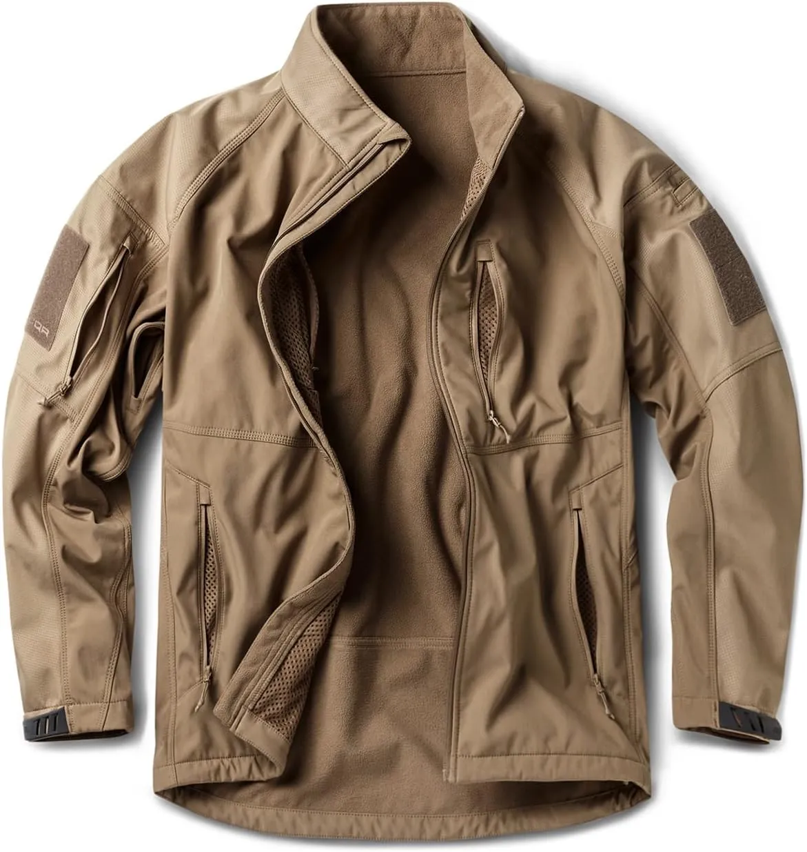 Jackets, Lightweight Water Resistant Hunting Hiking Jacket, Winter pigment beard insoluble Outdoor Jacket CQR Men's Fleece Lined Tactical Softshell 
