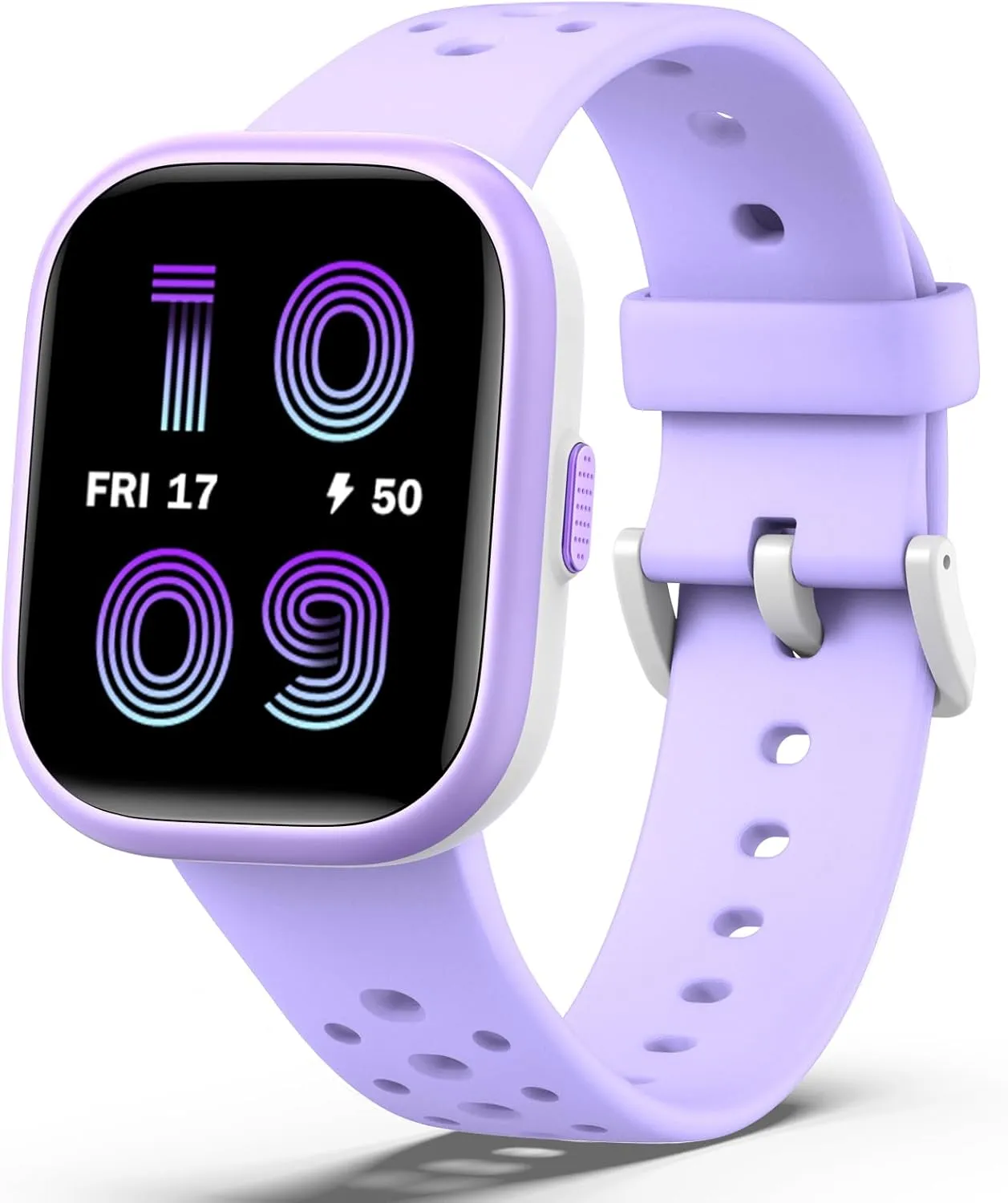 Kids Fitness Tracker Watch with 1.83" Face,Heart Rate charisma Sleep Monitor,19 Sport Modes,Puzzle Games with APP,Great Gifts for Teens 6  (Purple) Kids Smart Watch for Girls Boys,IP68 Waterproof 