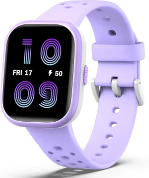 Kids Fitness Tracker Watch with 1.83" Face,Heart Rate charisma Sleep Monitor,19 Sport Modes,Puzzle Games with APP,Great Gifts for Teens 6  (Purple) Kids Smart Watch for Girls Boys,IP68 Waterproof 