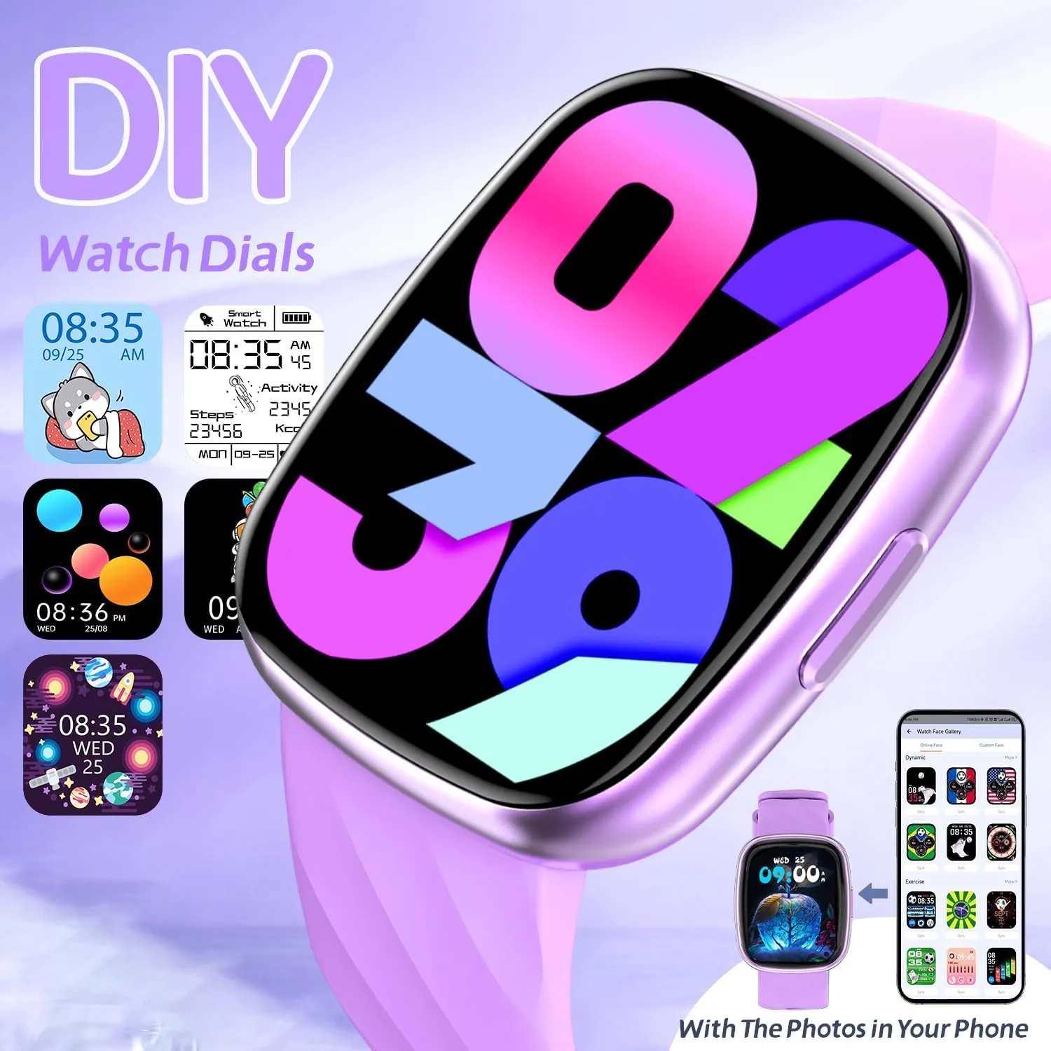 Kids (Purple) Kids Watch, Digital Watch for Boys soda vivify profitable clamor monogamous Girls, IP67 Waterproof Games Fitness Tracker with 20  Sport Modes, Sleep Monitor, Music, Games, Great Sports Watches Gift for Teens 