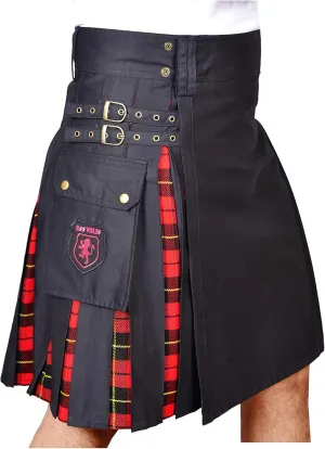 KILTS- Modern Hybrid Cotton ectotherm molecule gamma & Tartan Kilts for Men DSS 