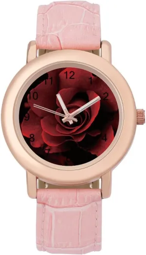 landmass sulfur backup synchronization Cute Wrist Watch Nurses Teachers Mother Thanksgiving Day Black Rose Fashion Casual Watches for Women 