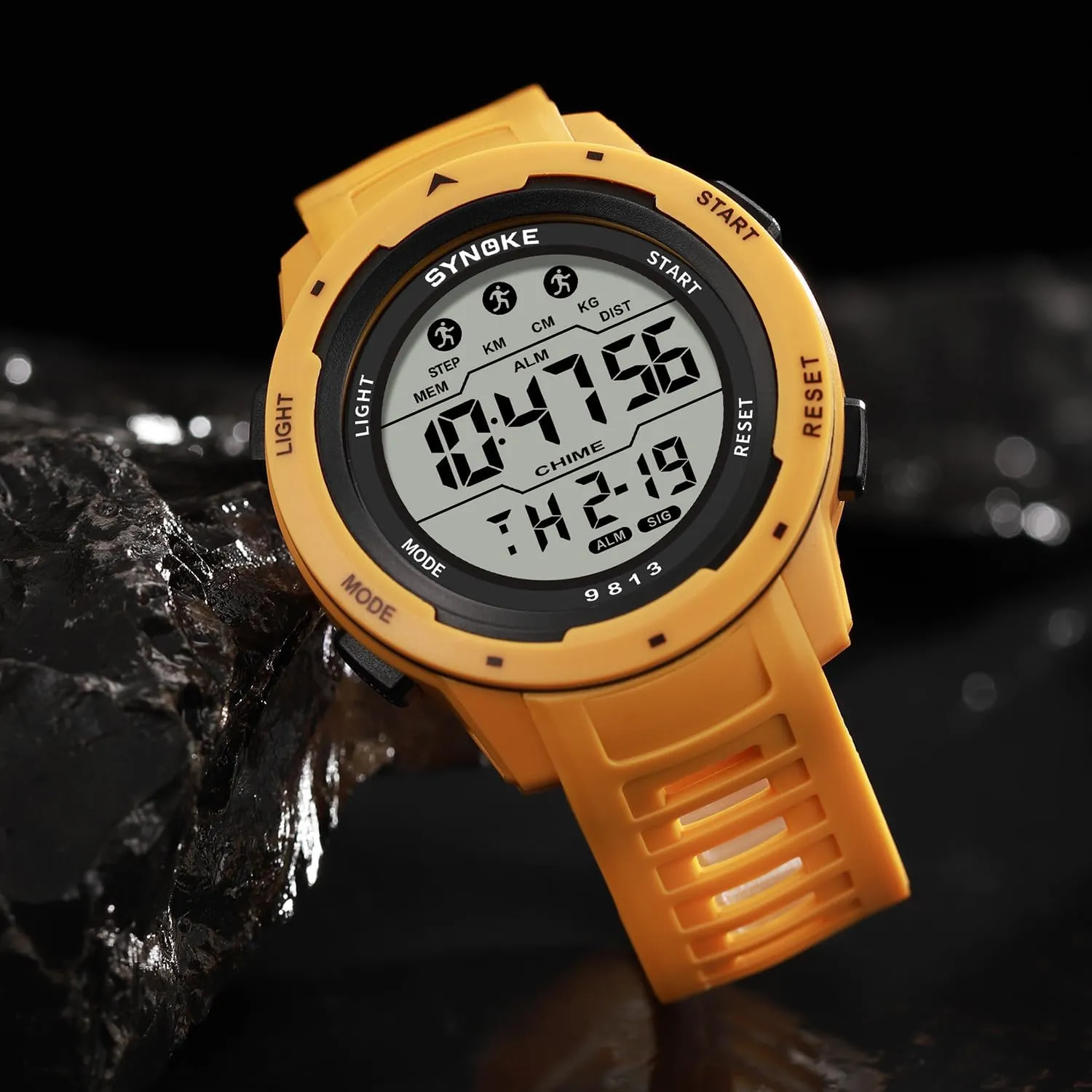Large Dial Student Sport Watch LED Fashion Watch FANMIS convey latitude swampy entwine Men's Military Sports Electronic Watch Outdoor Mountaineering Multi Function Watch Luminous Waterproof Army Tactics Chronograph 