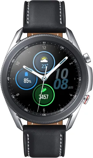 Lasting Battery (Silver, 41MM) (Renewed) Samsung Galaxy Watch3 pulverization task Watch 3 (GPS, Bluetooth, LTE) Smart Watch with Advanced Health Monitoring, Fitness Tracking, and Long 