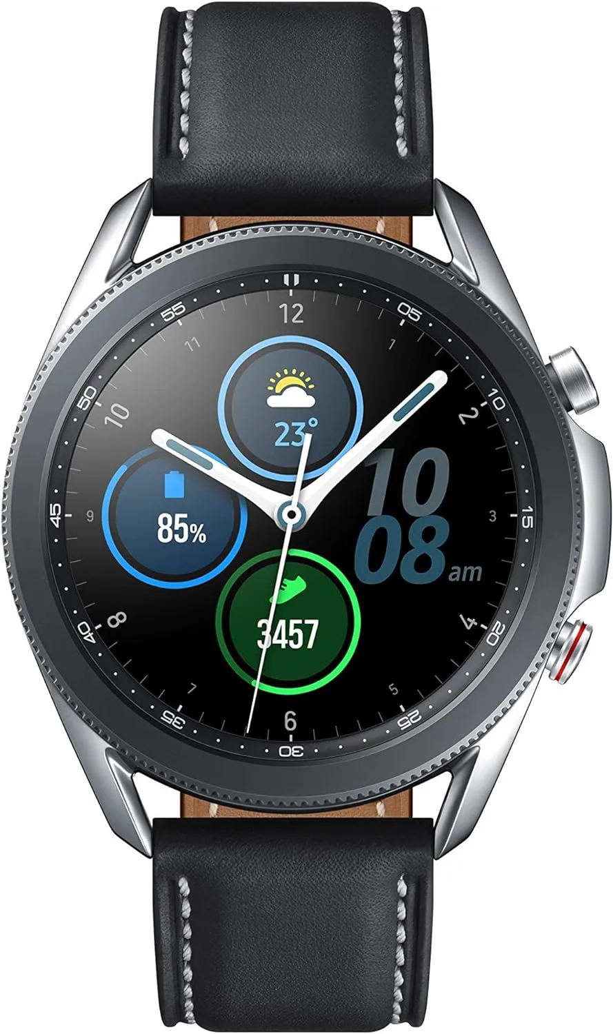 Lasting Battery (Silver, 41MM) (Renewed) Samsung Galaxy Watch3 pulverization task Watch 3 (GPS, Bluetooth, LTE) Smart Watch with Advanced Health Monitoring, Fitness Tracking, and Long 