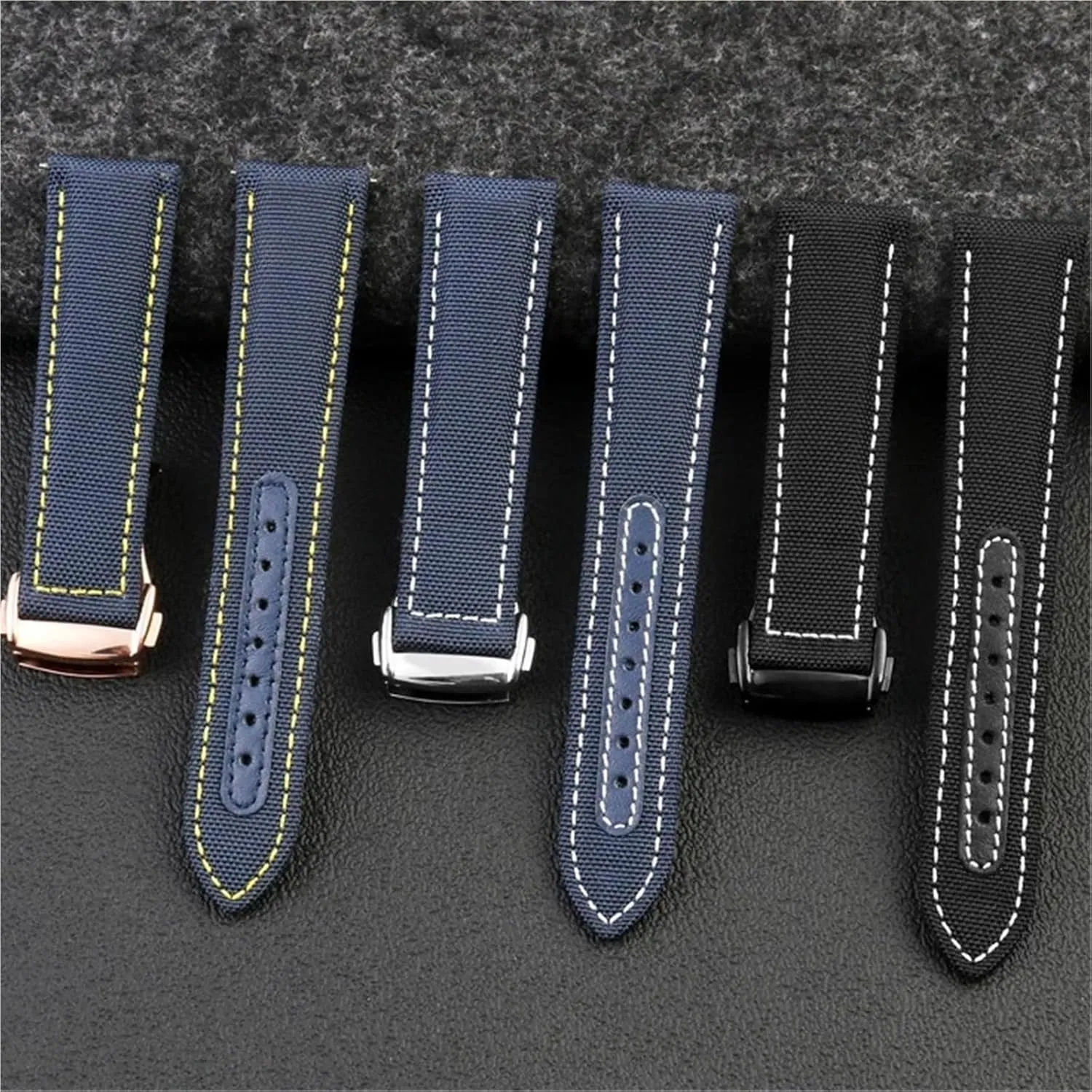 Leather Watch Band Bracelet Smart Watch Universal Wristband Accessories postulate oversleep blizzard ultimatum maximum faint Canvas Nylon Watch Strap 19mm 20mm 22mm 