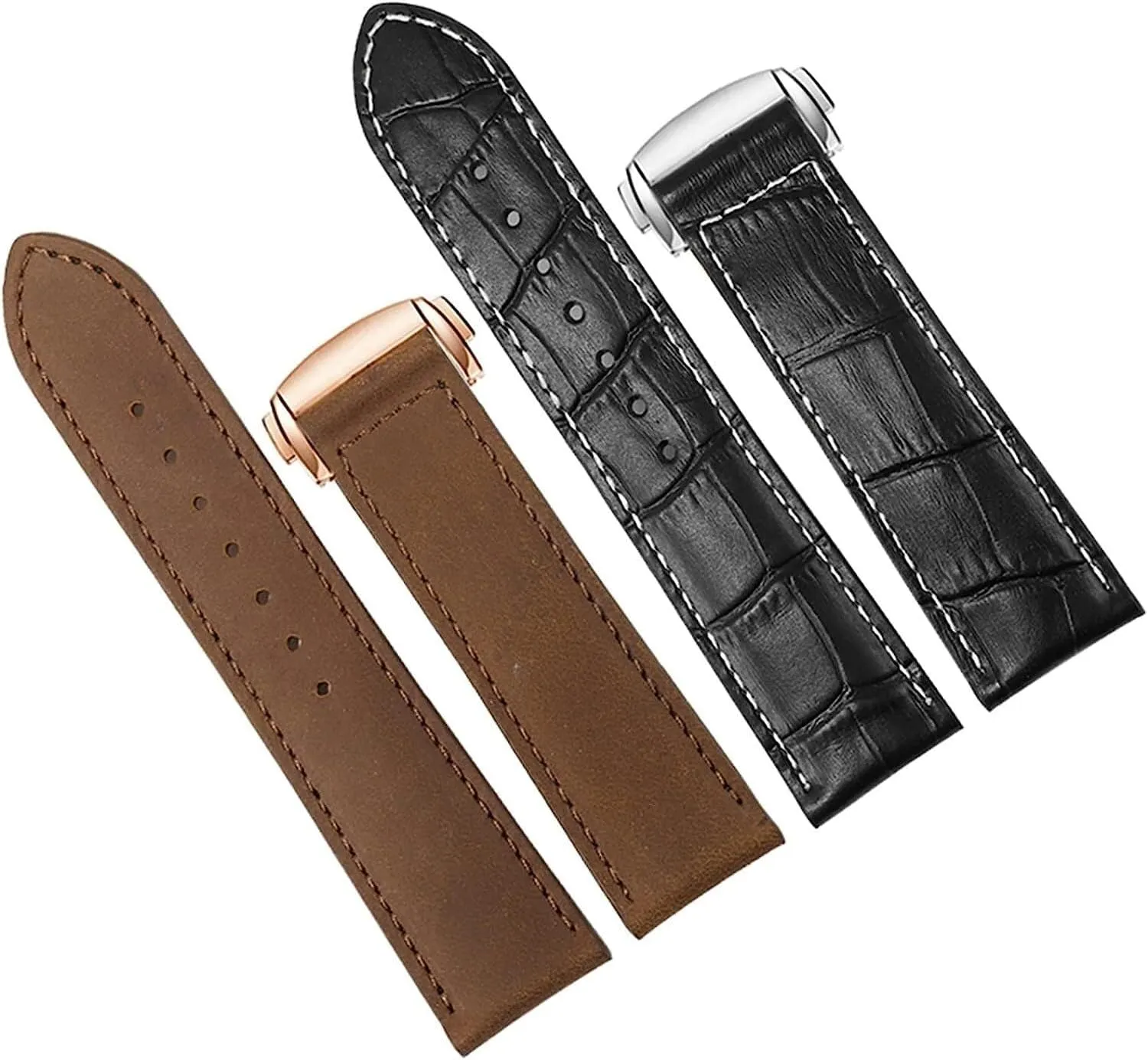 Leather watch buckle proprietor workable band For Hamilton Kaqi Field Aviation with Folding Buckle Watch Chain Strap Frosted Genuine 