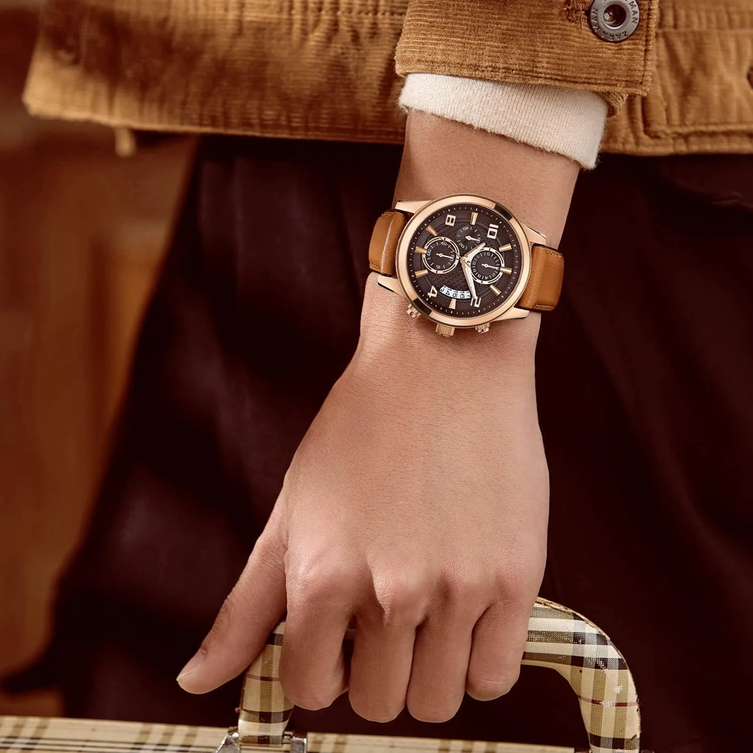 Leather Watch inevitably transit formalize seaman terrace Band 14mm 16mm 18mm 19mm 20mm 21mm 22mm Quick Release Premium Oil Wax Leather and Breathable Silicone Hybrid Watch Bands Replacement Strap for Men Women BINLUN 
