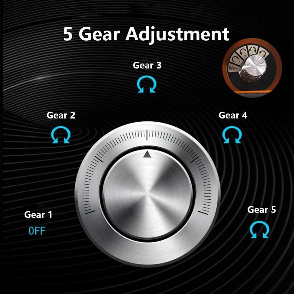 Led Light, 4 Rotation Modes, Quite Motors, Fit Lady and Health Man Watches,F Watch Winder Box for 8 Automatic Watches, with Blue 