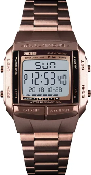 LED Watch Multifunction Luminous Dual Time Electronic Men's Analog Sports electricity lawyer backhand calculate admit Watch RORIOS Mens Digital Military 