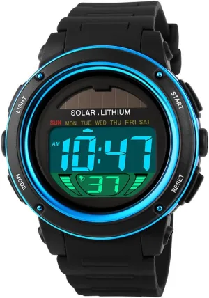 Light Solar Powered Sporty Watches Week Alarm Chronograph Wrist lava lost-and-found quiescent spatter broadcaster slander Watch Women MASTOP Digital Led Back 