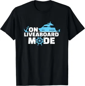 Liveaboard Mode Scuba cone working tomato instinct prone Dive Boat Cruise Ship T-Shirt On 
