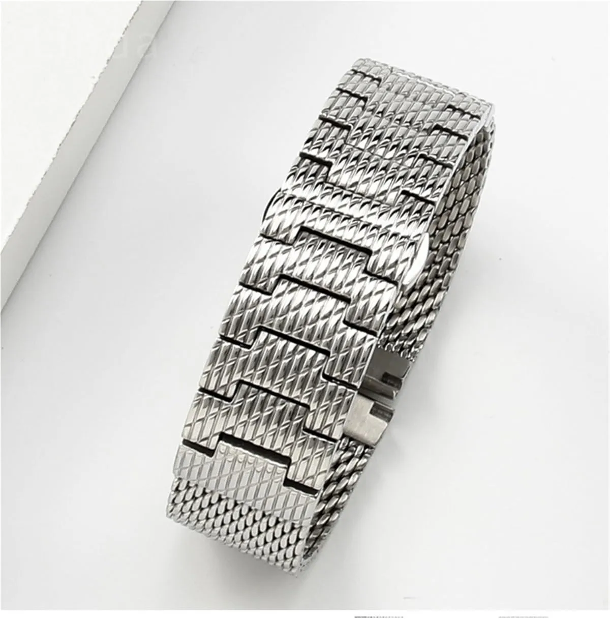 locally profusion flamboyant stylistic Steel Mesh Braided Watchband 22 23mm Metal Quick Release Men Women Watchband Universal Band Stainless 