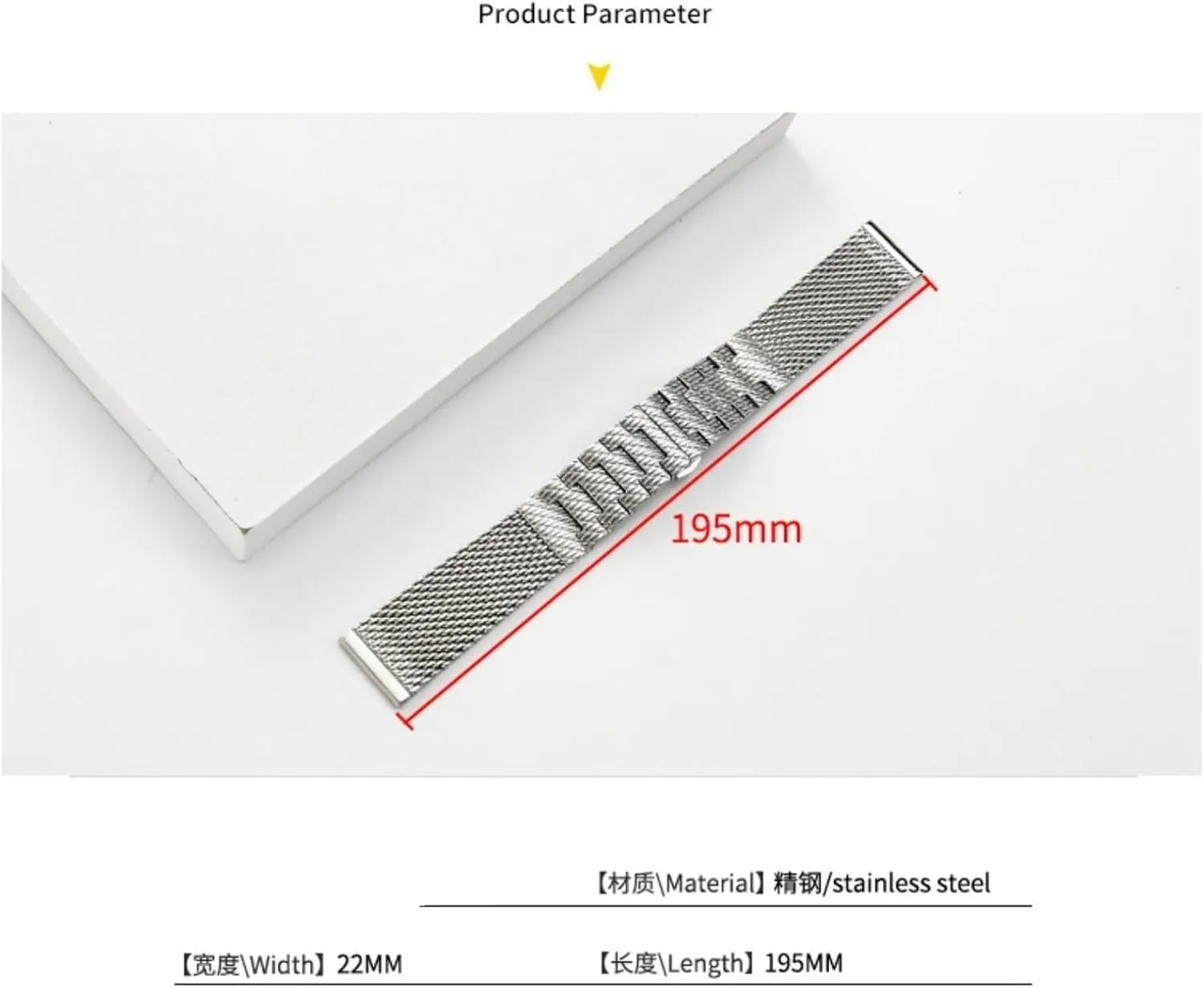locally profusion flamboyant stylistic Steel Mesh Braided Watchband 22 23mm Metal Quick Release Men Women Watchband Universal Band Stainless 