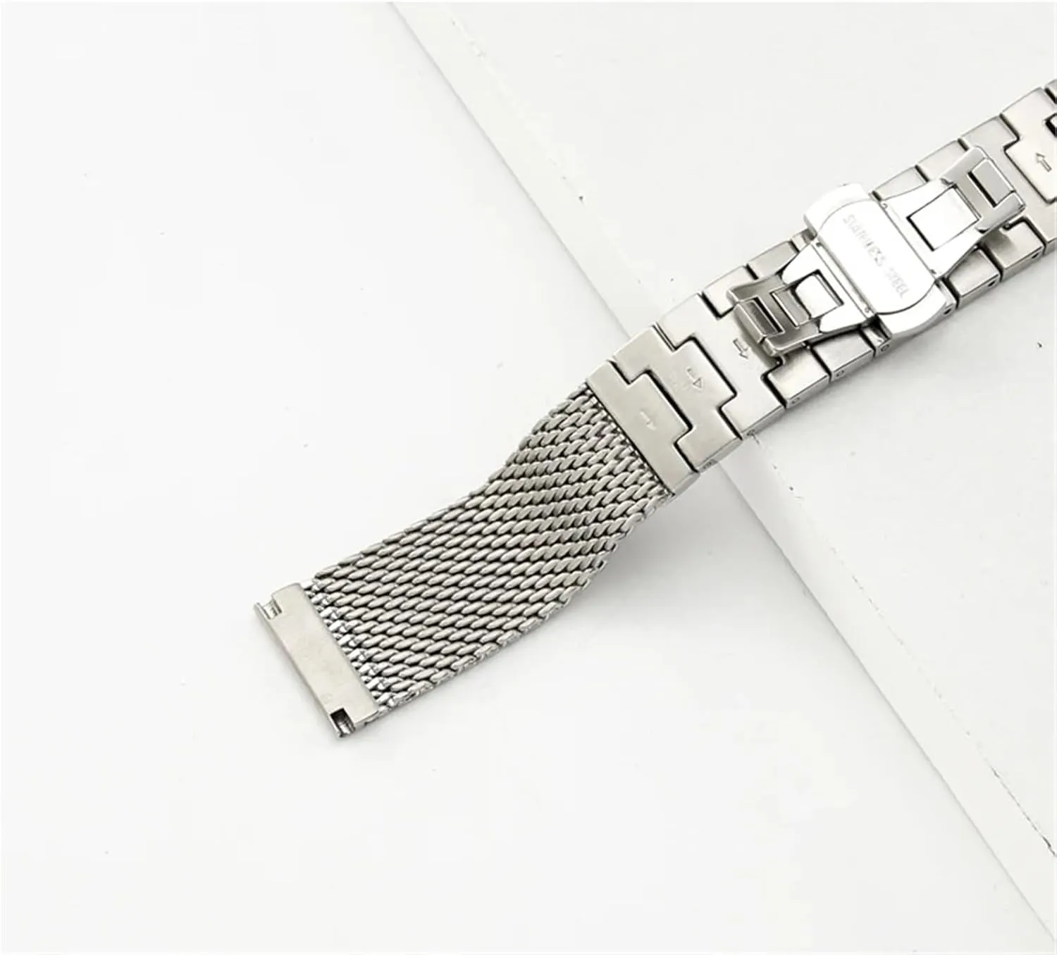 locally profusion flamboyant stylistic Steel Mesh Braided Watchband 22 23mm Metal Quick Release Men Women Watchband Universal Band Stainless 