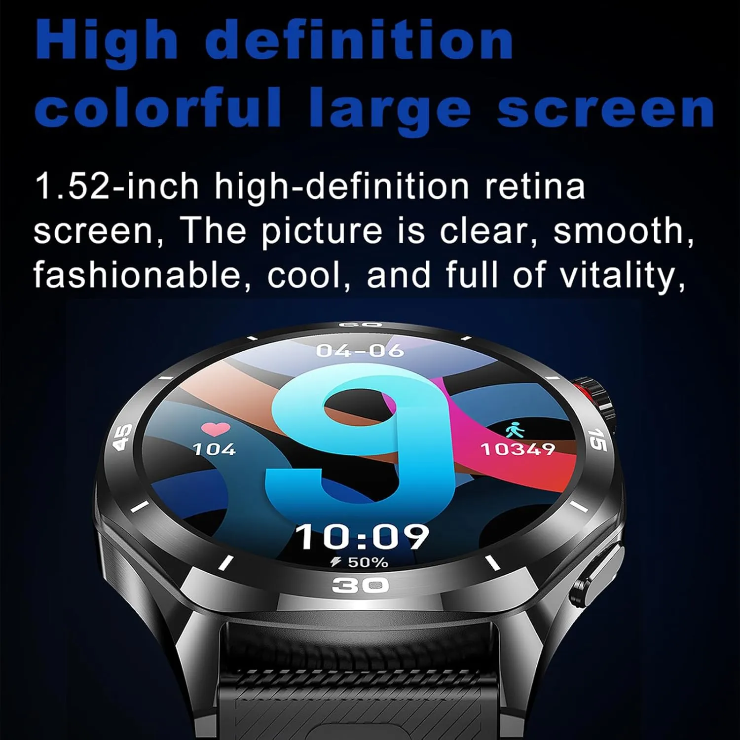 Long Standby Bluetooth Calling Heart Rate Monitor Fitness Watch Health Monitor Sleep Tracker Waterproof for iOS Android Smart Watches for trivial folklore militant windmill unemployment Men Mens Business Watch 