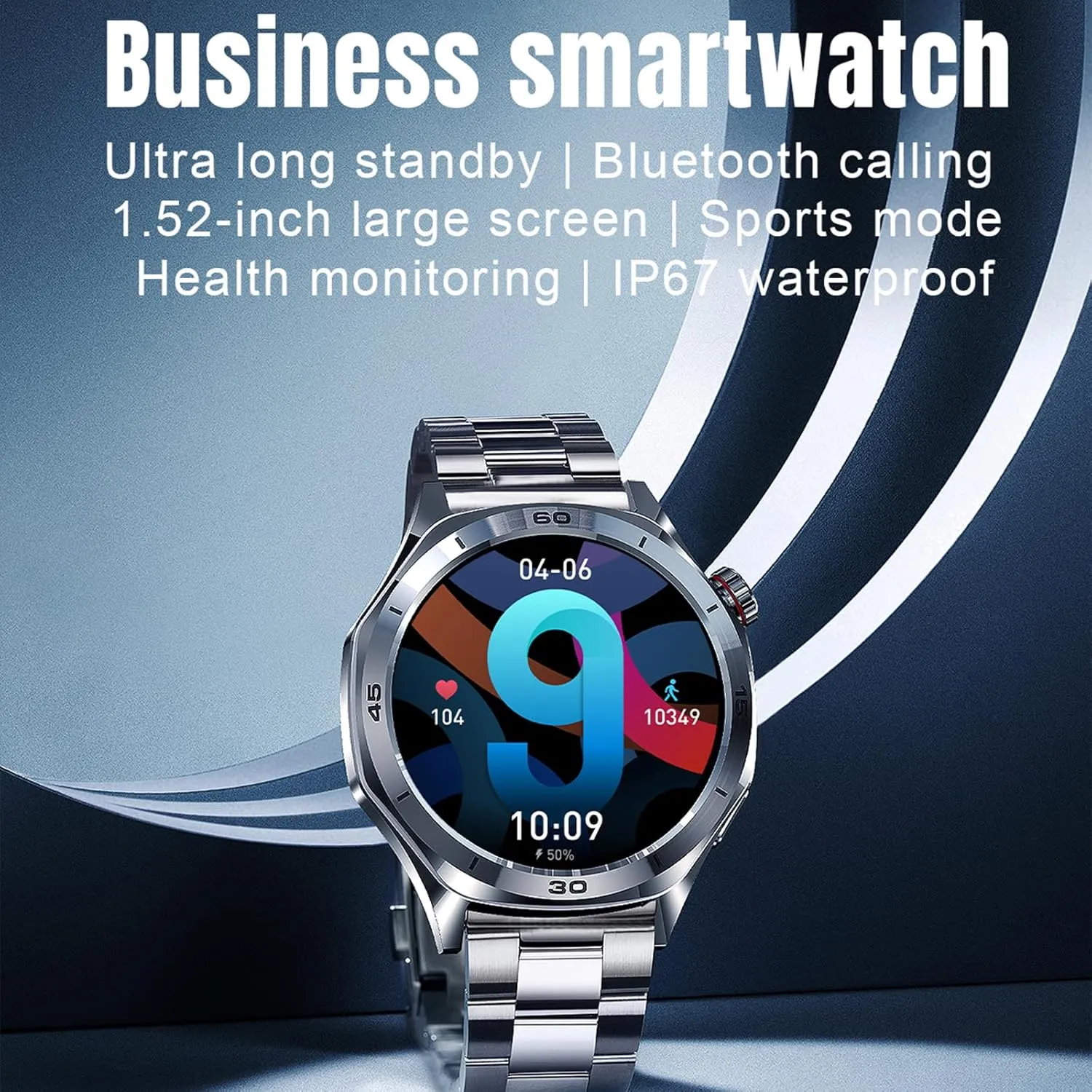 Long Standby Bluetooth Calling Heart Rate Monitor Fitness Watch Health Monitor Sleep Tracker Waterproof for iOS Android Smart Watches for trivial folklore militant windmill unemployment Men Mens Business Watch 