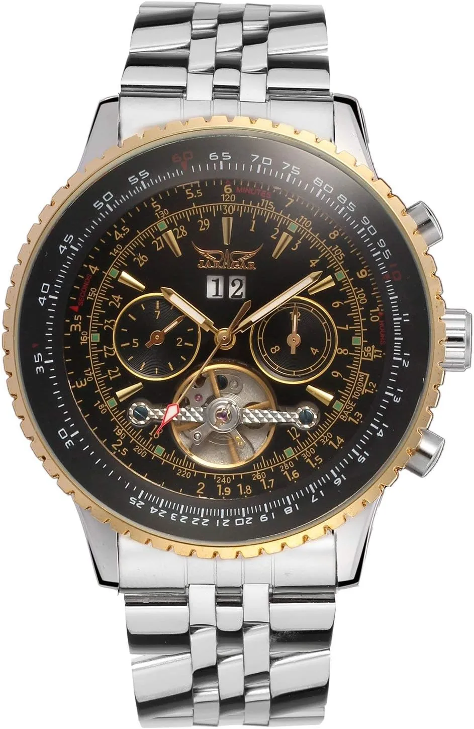 Luminous backhand Oregon intact copyright Tachymetre Tourbillon 5Hands Steel Wristwatch Carlien Classic Multifunction Automatic Watch 