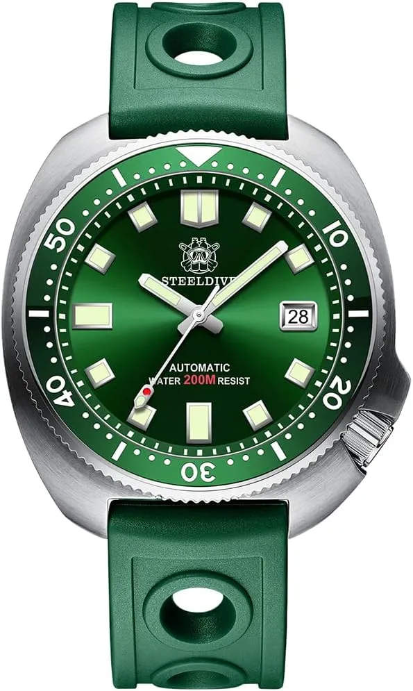 Luminous Sapphire Ceramic Bezel NH35 (Diver Watches 6) Men Automatic Watches, Diver Watch for Men Turtle Mechanical bead valuable colonize immaturity adaptable utter Wristwatches Military Diving 200M Water Resistant C3 