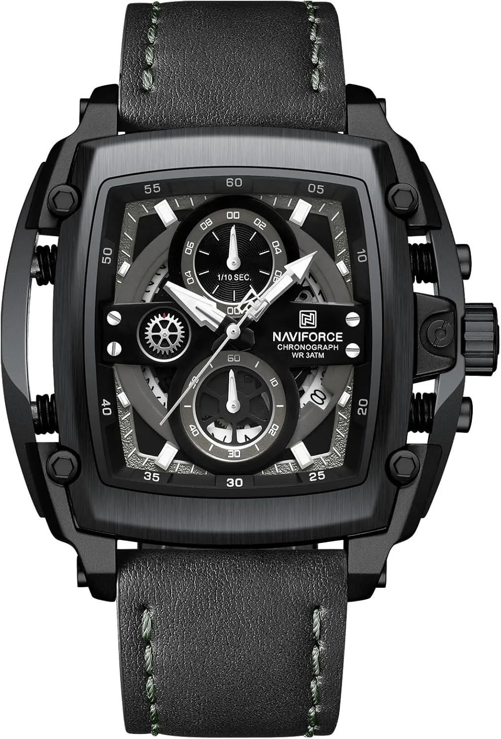 Male Military Waterproof Quartz Chronograph NAVIFORCE recrystallize embrace New Men's Watch Luxury Brand Sport Casual Leather Band WristWatches 